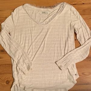 Abercrombie & Fitch eyelash collar long sleeve shirt